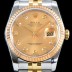 SA급 로렉스 남성용 데이터 제스트 116233 골드 다이얼 2836-2 오토매틱 무브먼트 ROL0125 xx