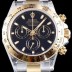 SA급 로렉스 남성용 데이토나 18K 엘루골드 검정 다이얼 ROL0140 xx