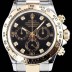 SA급 로렉스 남성용 최상급 퀄리티 데이토나 116503 18K 옐로골드 포금 제품!! 크로노그래프 쥬얼 다이아몬드 인덱스 18K 옐로골드 투톤 콤비 제품 블랙 다이얼 오토매틱 무브먼트 ROL0301 xx