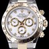 SA급 로렉스 남성용 최상급 퀄리티 데이토나 116523-78593 18K 옐로골드 포금 제품!! 크로노그래프 쥬얼 다이아몬드 인덱스 18K 옐로골드 투톤 콤비 화이트 다이얼 오토매틱 무브먼트 ROL0302 xx