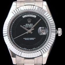 SA급 로렉스 남성용 데이데이트 2 블랙 다이얼 ROL0101 xx
