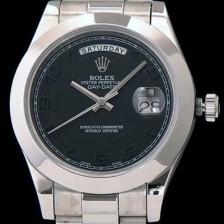 SA급 로렉스 남성용 데이데이트 2 블랙 다이얼 ROL0105 xx