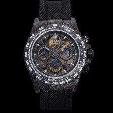 SA급 로렉스남성용 데이토나 포지드카본 40mm 크로노그래프 오토매틱 Cal.4130 무브먼트 스켈레톤 다이얼 rol5372 xx