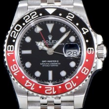 SA급 로렉스 남성용 최신 업그레이드 버전!!지엠티 마스터II 126710BLRO-0001 듀얼 타임 블랙/레드 투톤 24시간 회전 베젤 블랙 다이얼 5선 쥬빌리 브레이슬릿 오토매틱 무브먼트 ROL0035 xx