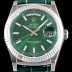 SA급 로렉스 남성용 추가업데이트 118139 데이데이트 36MM 그린 썬더스트 다이얼 UP!! 크로노미터 플루티드 베젤 오토매틱 무브먼트 ROL0503 xx