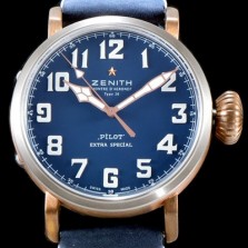 SA급 제니스 남성용 파일럿 타입20 29.2430.679/57.C808 엑스트라 스페셜!! 고급스러운 18K 로즈골드 케이스 콤비 네이비 다이얼 오토매틱 무브먼트 ZEN4230 xx