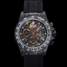 SA급 로렉스남성용 데이토나 포지드카본 40mm 크로노그래프 오토매틱 Cal.4130 무브먼트 스켈레톤 다이얼 rol5370 xx