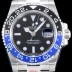 SA급 로렉스 남성용 "904L 신형스틸" 오이스터 컬렉션 UP!! 지엠티 마스터II 116710BLNR-78200 듀얼 타임 블랙/블루 투톤 24시간 회전 베젤 블랙 다이얼 브레이슬릿 오토매틱 무브먼트 ROL0500 xx