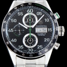 SA급 태그호이어 남성용 NEW 까레라 CV2A1R.FC6235 칼리버16 데이-데이트 크로노그래프 블랙 카본 다이얼 브레이슬릿 오토매틱 무브먼트 TAG0102 xx