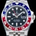 SA급 로렉스 남성용 지엠티 마스터II 126710BLRO-0001 듀얼 타임 블루/레드 투톤 24시간 회전 베젤 블랙 다이얼 5선 쥬빌리 브레이슬릿 오토매틱 무브먼트 ROL0011 xx