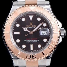 SA급 로렉스 남성용 요트마스터 로즈골드116621 투톤콤비 팩토리 1:1 베스트 에디션 브라운 다이얼 ROL0300 xx