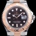 SA급 로렉스 남성용 요트마스터 로즈골드116621 투톤콤비 팩토리 1:1 베스트 에디션 브라운 다이얼 ROL0300 xx