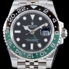 SA급 로렉스 남성용 지엠티 마스터II 116710BLNR 듀얼 타임 블랙/그린 투톤 24시간 회전 베젤 블랙 다이얼 5선 쥬빌리 브레이슬릿 오토매틱 무브먼트 ROL0013 xx
