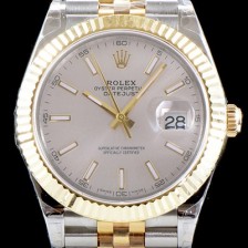 SA급 로렉스 남성용 최고급형!!데이져스트II 126333 GM사 추가업데이트!! 18K 옐로골드 투톤 콤비 실버 다이얼 브레이슬릿 스위스 ETA 2836-2 오토매틱 무브먼트 ROL0350 xx