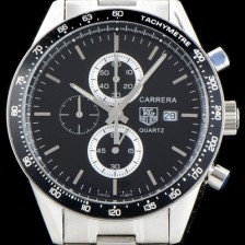 SA급 테그호이어 남성용 까레라 블랙 다이얼 쿼츠 무브먼트 TAG0202 xx