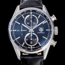 SA급 태그호이어 남성용 까레라 칼리버 1887 크로노그래프 블랙 다이얼 7750 오토매틱 TAG4210 xx