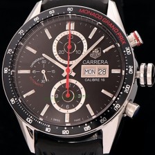 SA급 태그호이어 남성용 까레라 칼리버 16 크로노그래프 블랙다이얼 TAG0425 xx