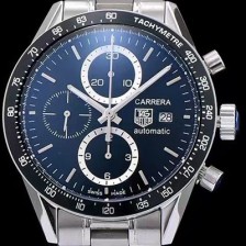 SA급 태그호이어 남성용 그렌드 까레라 크로노그래프 칼리버 17 블랙 다이얼 ETA-7750 오토매틱 무브먼트 TAG0210 xx