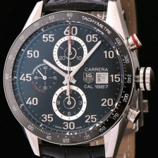 SA급 태그호이어 남성용 까레라 크로노그래프 블랙 다이얼 TAG0440 xx