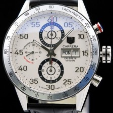 SA급 태그호이어 남성용 까레라 칼리버 16 크로노그래프 화이트 다이얼 wa TAG4225 xx