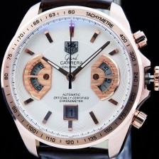 SA급 태그호이어 남성용 그랜드 까레라 칼리버 17 핑크 골드 TAG4243 xx