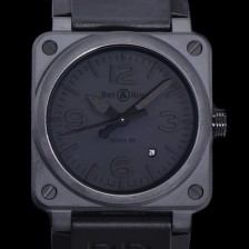 SA급 벨엔로즈 남성용 BR03-92 다이버 세라믹 오토매틱 9015 타입 42mm 우레탄줄 블랙 다이얼 bel80300 xx