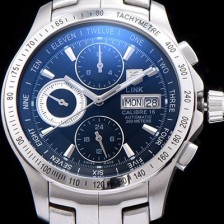 SA급 테그호이어 남성용 링크 시리즈 칼리버 16 크로노그래프 블랙 다이얼 오토매틱 무브먼트 TAG0232 xx