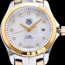 SA급 테그호이어 여성용 링크 시리즈 화이트 다이얼 스위스 쿼츠 무브먼트 TAG0203 xx