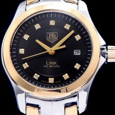 SA급 테그호이어 여성용 링크 시리즈 블랙다이얼 스위스 쿼츠 무브먼트 TAG0200 xx