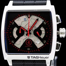 SA급 태그호이어 남성용 모나코 스위스 쿼츠 블랙 다이얼 44mm TAG4212 xx