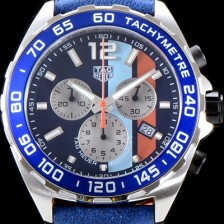 SA급 태그호이어 남성용 포뮬러F1 CAZ101N.FC8243 걸프 스트라이프로 장식된 블루 다이얼 크로노그래프 일본 수입산 크로노그래프기능 쿼츠 무브먼트 TAG0103 xx