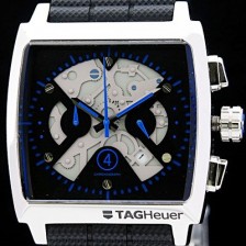 SA급 태그호이어 남성용 모나코 스위스 쿼츠 블랙 다이얼 44mm TAG4214 xx