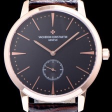 SA급 바쉐론콘스탄틴 남성용 패트리모니 로즈골드 서브 세컨즈 블랙 다이얼 VAC0404 xx