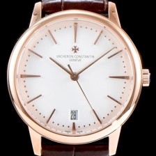 SA급 바쉐론콘스탄틴 남성용 패트리모니 85180/000R-9248 셀프 와인딩 드레스 워치!! 18K 로즈골드 케이스 화이트 다이얼 오토매틱 무브먼트 VAC0210 xx