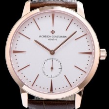 SA급 바쉐론콘스탄틴 남성용 패트리모니 서브 세컨즈 로즈골드 화이트 다이얼 오토매틱 무브먼트 VAC0401 xx