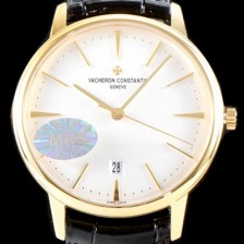 SA급 바쉐론콘스탄틴 남성용 패트리모니 골드 베젤 화이트다이얼 40mm VAC0152 xx