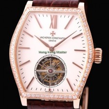 SA급 바쉐론콘스탄틴 남성용 메트 시리즈 화이트 다이얼 투어빌론 무브먼트 VAC0411 xx