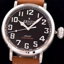 SA급 제니스 남성용 파일럿 타입20 03.2430.300021.C738 오토메틱 45mm 워치 블랙다이얼 ZEN4220 xx