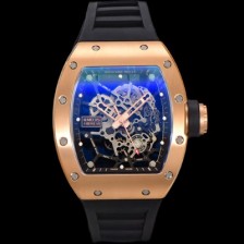 SA급 리차드밀러 남성용 RM035 라파엘 나달 수동/기계식 18K로즈골드 48mm 러버줄 블랙 스켈레톤 다이얼  ric0223 xx