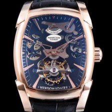 SA급 파르미지아니 남성용 칼파 신형 그랜드 투어빌론 시리즈 18k 로즈골드 블랙 스켈레톤 다이얼 아시안 투어빌론 탑재 PAR4221 xx