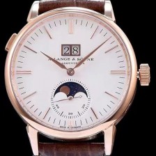 SA급 아랑게운트죄네 남성용 색스니 화이트 다이얼 오토매틱 무브먼트 LAN4200 xx