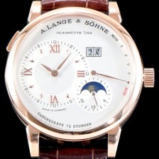 SA급 아랑게운트죄네 남성용 아이코닉 컬렉션 192.032 랑게1 Dymatic 18k 로즈골드 문페이즈 화이트 다이얼 세귤 리얼 수동형 무브먼트 LAN4243 xx