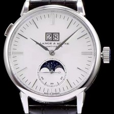 SA급 아랑게운트죄네 남성용 색스니 화이트 다이얼 오토매틱 무브먼트 LAN4201 xx