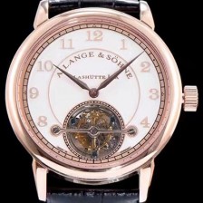 SA급 아랑게운트죄네 남성용 Handwerkskunst 화이트 다이얼 투어빌론 무브먼트 LAN4205 xx