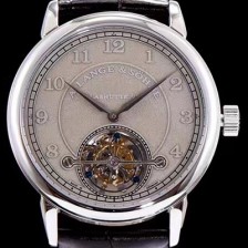 SA급 아랑게운트죄네 남성용 Handwerkskunst 그레이 다이얼 투어빌론 무브먼트 LAN4202 xx