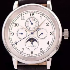 SA급 아랑게운트죄네 남성용 1815 시리즈 워치 문페이즈 화이트 다이얼 오토매틱 무브먼트 ALS4201 xx