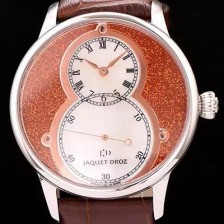 SA급 자케드로 남성용 빅세컨즈 43mm 오토메틱 로즈골드 JAD4201 xx