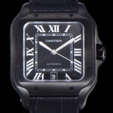 SA급 까르띠에남성용 산토스 더 까르띠에 오토매틱 라지 39미리 블랙다이얼 CAR39166 xx