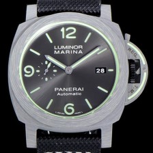SA급 파네라이남성용 루미노르 PAM01119 마리나 1950 파브라테크 오토매틱 44미리 그레이다이얼 PAN74778 xx
