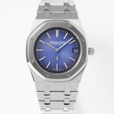 SA급 오데마피게남성용 로얄오크 15202IP.OO.1240IP.01 점보 엑스트라씬 39mm 오토매틱 Cal.2121타입 블루 다이얼 AUD89465 xx